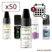 Lot de 50 E liquides - DLUO Dpasse