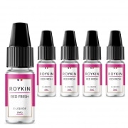 Lot de 5 E liquides Roykin Red Fresh 0 mg