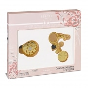 Coffret Diffuseur Voiture Maison Berger Ophelia Gold et Porte cl�s