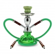 Narguil� 23 cm Vert Double Tuyau