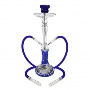 Chicha en verre Tribal bleue