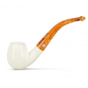 Pipe Ecume de Mer Art et Volutes Lisse Courbe Egg