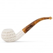 Pipe Ecume de Mer Apple Ajoure Courbe