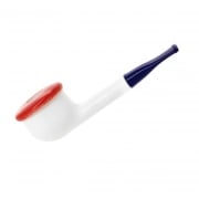 Pipe Nording Shorty blanche et rouge