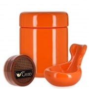 Pack Fumeur de Pipe Cramique Orange