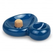 Cendrier Cramique Pipe Savinelli Sidecar Bleu