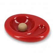 Cendrier 1 pipe Cramique Chacom Rouge