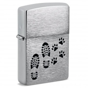 Zippo Empreintes Chrome