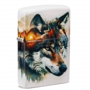 Zippo Loup � l'aquarelle