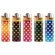 Photo #2 de 5 Briquets Bic Maxi � pierre Flashy Pois