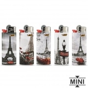 Photo #2 de 5 Briquets Bic mini � pierre Retro Paris