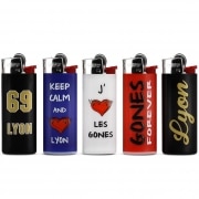 Photo #2 de 50 briquets Bic mini � pierre Lyon