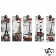 Photo #2 de 50 Briquets Bic mini � pierre Retro Paris