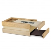 Photo #2 de Boite de rangement Buddies en bois Coulissante avec Tamis