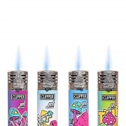 Photo #2 de Briquet Clipper Jet Flamme Mushrooms x 4
