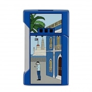 Photo #2 de Briquet Elie Bleu Flat Flame Carrousel Bleu Edition limit