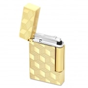 Photo #2 de Briquet S.T. Dupont Initial Cube Dor
