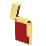 Photo #2 de Briquet S.T. Dupont Ligne 2 Horse Mane Rouge et Dor�