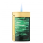 Photo #2 de Briquet S.T. Dupont MiniJet G�ode vert et dor�