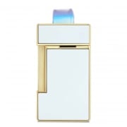 Photo #2 de Briquet S.T. Dupont Slimmy Blanc et Dor�
