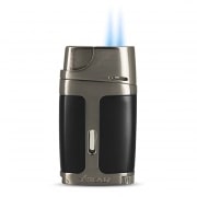 Photo #2 de Briquet Tempte Element Double Flamme Noir et Gun