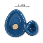Photo #2 de Cendrier Cramique Pipe Savinelli Sidecar Bleu