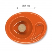 Photo #2 de Cendrier 1 pipe Cramique Chacom Orange