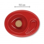 Photo #2 de Cendrier 1 pipe Cramique Chacom Rouge