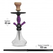 Photo #2 de Chicha en verre Aura 43 cm Violette