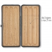 Photo #2 de Etui 3 Cigares Savinelli Rigide Cuir Noir
