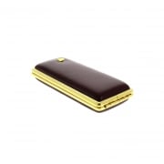 Photo #2 de Etui Cigarette Slim Cuir Vintage Bordeau