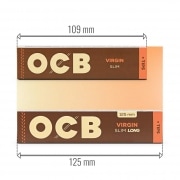 Photo #2 de Feuille � rouler OCB Slim et Tips Virgin Long x10