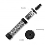 Photo #2 de Hookah Air Mini Fumytech Black and White Pattern
