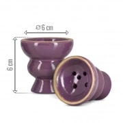 Photo #2 de Narguil� 23 cm Violet et Rose