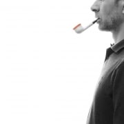 Photo #2 de Pipe Nording Shorty blanche et rouge
