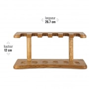 Photo #2 de Porte Pipe en bois Clair 6 pipes