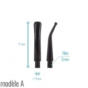 Photo #2 de Tuyau Pipe Acrylique Noir