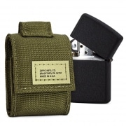 Photo #2 de Zippo Black Crackle et Etui Tactique Kaki