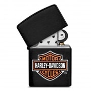 Photo #2 de Zippo Harley Davidson Logo Noir