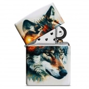 Photo #2 de Zippo Loup � l'aquarelle