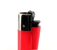 Photo #2 de 2 briquets � pierre Clipper Translucides Rose et Violet