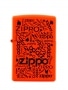 Zippo Logo Neon Orange Fluo