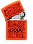 Photo #2 de Zippo Logo Neon Orange Fluo