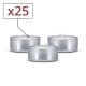 Bougies Chauffes Plats 6h x 25