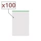 Lot de 100 sachets Zip 40 x 60 mm Liser� Vert