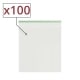 Lot de 100 sachets Zip 55 x 65 mm Liser� Vert