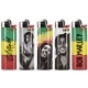 5 briquets Bic Maxi � pierre Bob Marley