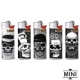 5 Briquets Bic mini � pierre Skulls Noir