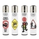 Briquet Clipper Forbbiden Symbols x 4
