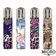 Briquet Clipper Micro Animal Texture x 4